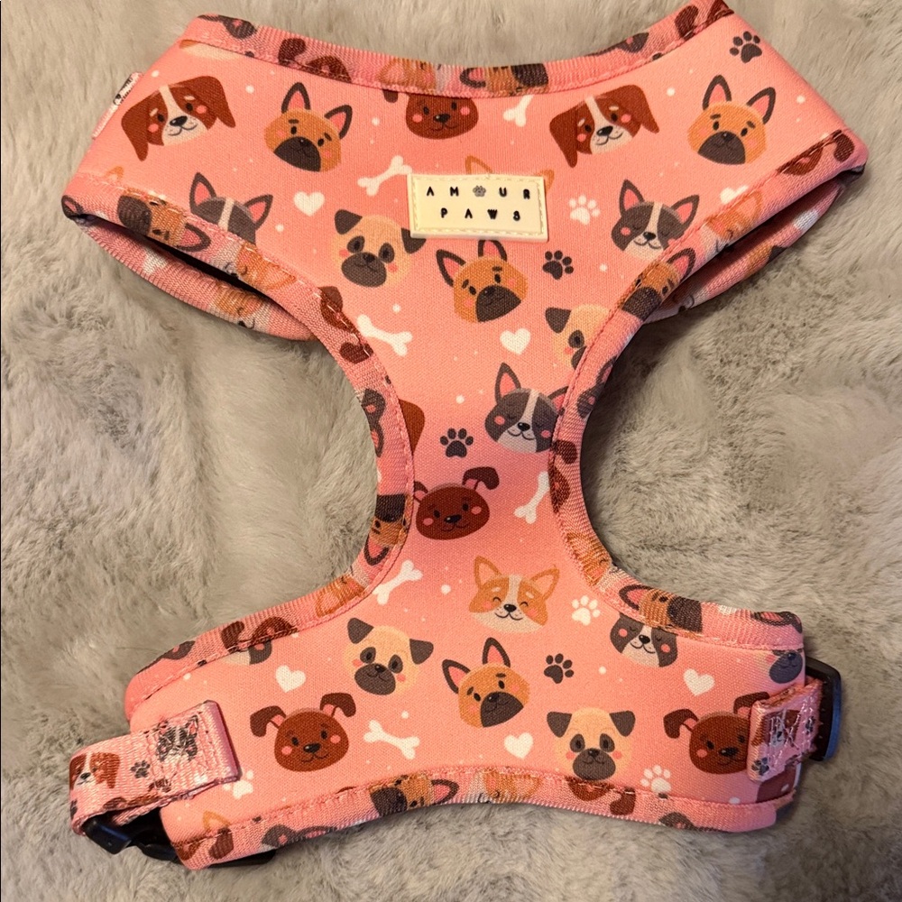 NWT Dog Harness with Cute Pet Print